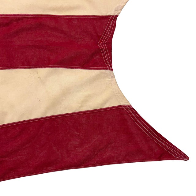 Oversize Vintage Sewn Cotton Ohio American State Flag For Sale - Image 4 of 7