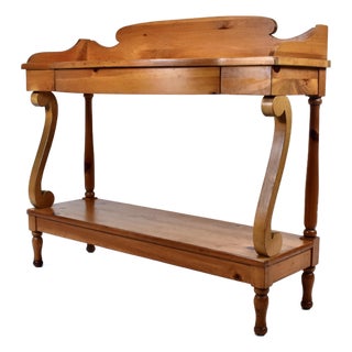 Lane Museum of American Folk Art, Authentic Reproduction Pine Console Table For Sale
