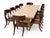 Klismos Style Solid Walnut Dining Chairs -Set of 10 For Sale - Image 4 of 7