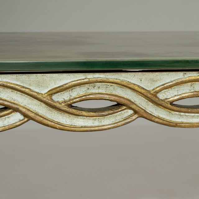 Wood 19th Century France Louis XV Bronze Wood Coffee Table For Sale - Image 7 of 10