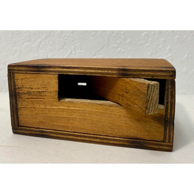 Antique Wooden Bank /Money Box From England For Sale In Dallas - Image 6 of 10