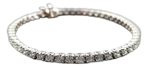 6.01 Ct Diamond Tennis Bracelet - Platinum