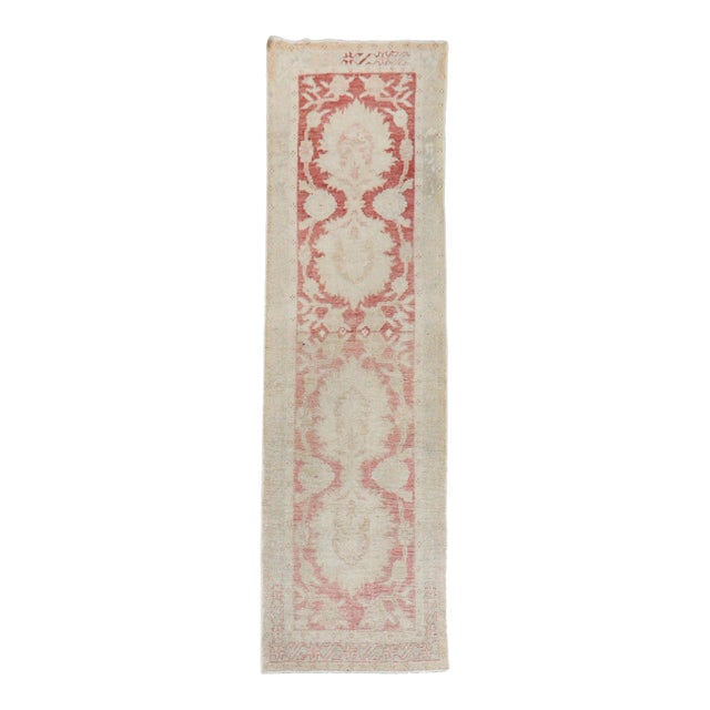 Early 20th Century Zabihi Collection Turkish Oushak Runner - 2'8" x 9'5" For Sale