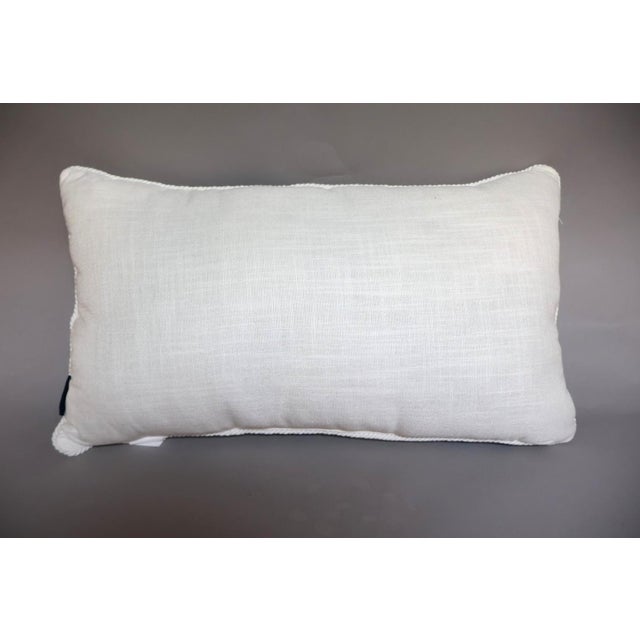 Pair of Nautica Embroidered Lobster Lumbar Pillows For Sale In Raleigh - Image 6 of 7