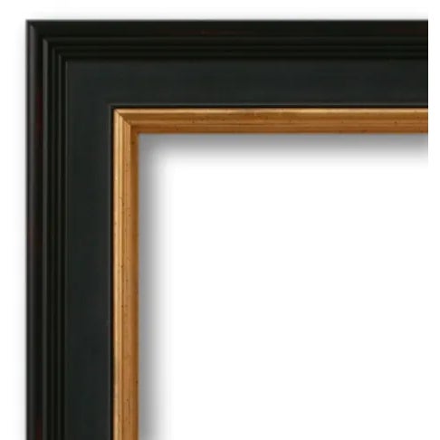 Contemporary Framed Tang Blue Scroll III - 18 X 24 Work on Paper For Sale - Image 3 of 3