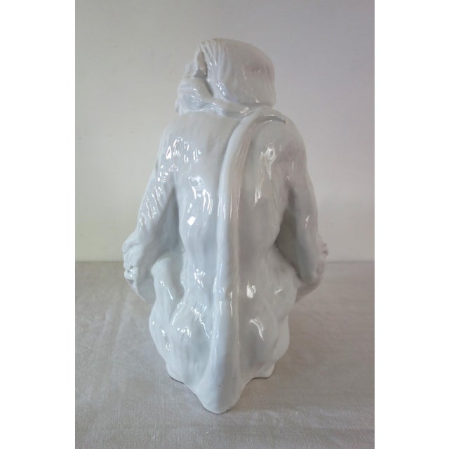 Vintage Italian Handcrafted Ceramic Plant Pot with Monkey and Bananas, 1960s For Sale - Image 6 of 16