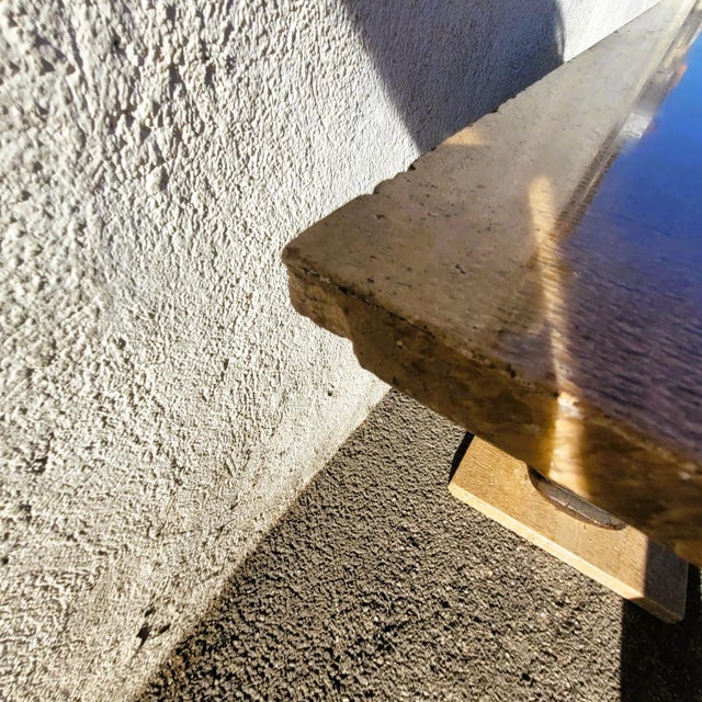 Coffee Table in Marble and Carved Wood, 18th Century For Sale - Image 16 of 17