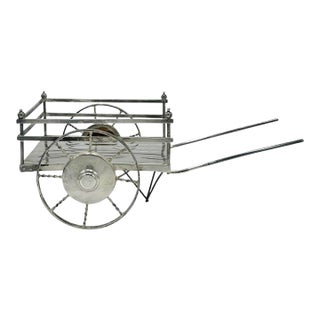 Vintage Cartier Sterling Silver Condiment Cart For Sale