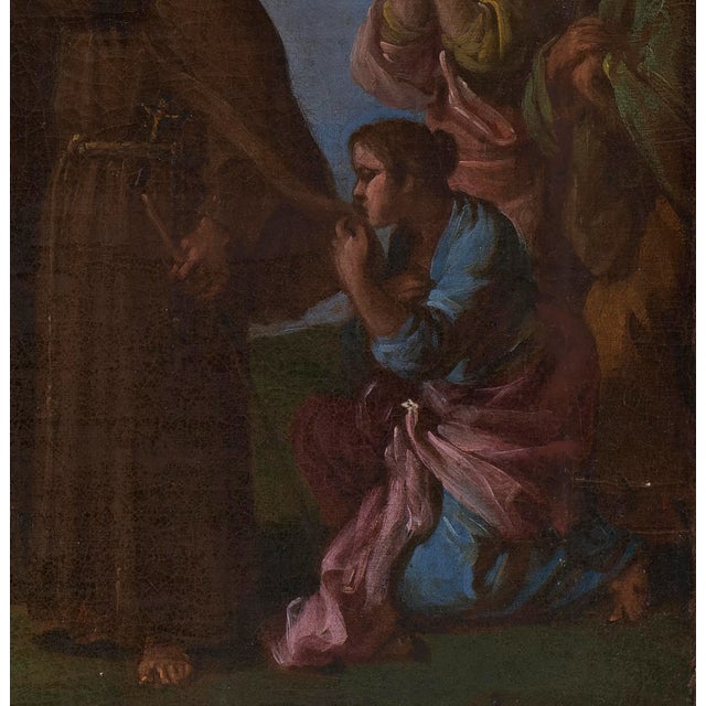 18th C. Italian School Biblical Scene Painting For Sale - Image 4 of 7