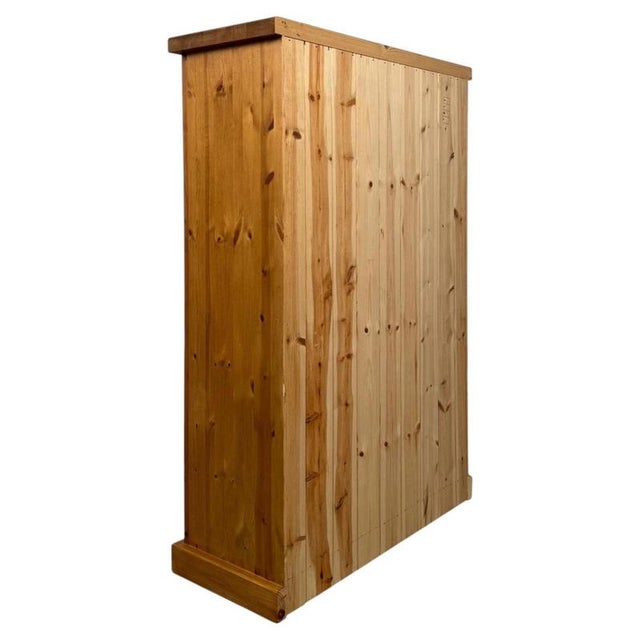 Mid-Century Pine Bookcase with Open Shelves For Sale - Image 9 of 11
