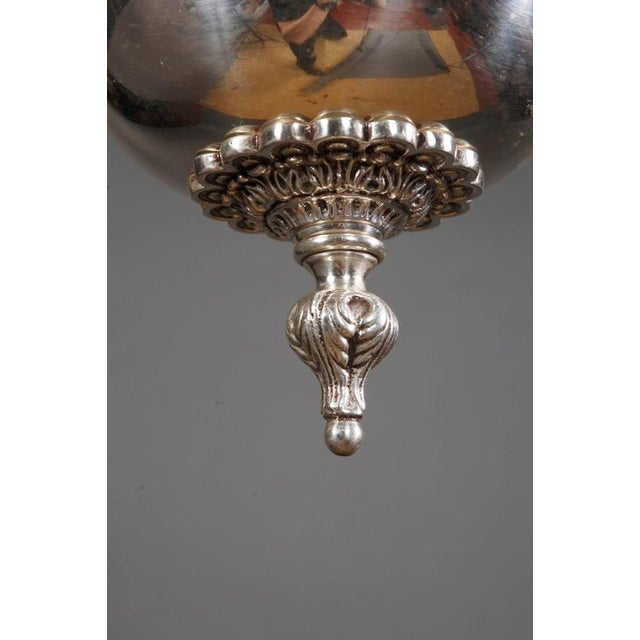 20th Century Empire Silvered Ceiling Candleholder For Sale - Image 4 of 11