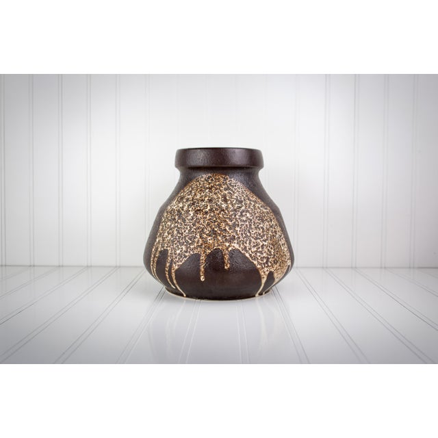 Mid-Century Modern 1970s Mid-Century Modern Lapid Pottery "Splat Lava" Hand-Painted Vase by Fiby For Sale - Image 3 of 16