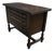 Vintage English Console Table With Three Drawers For Sale