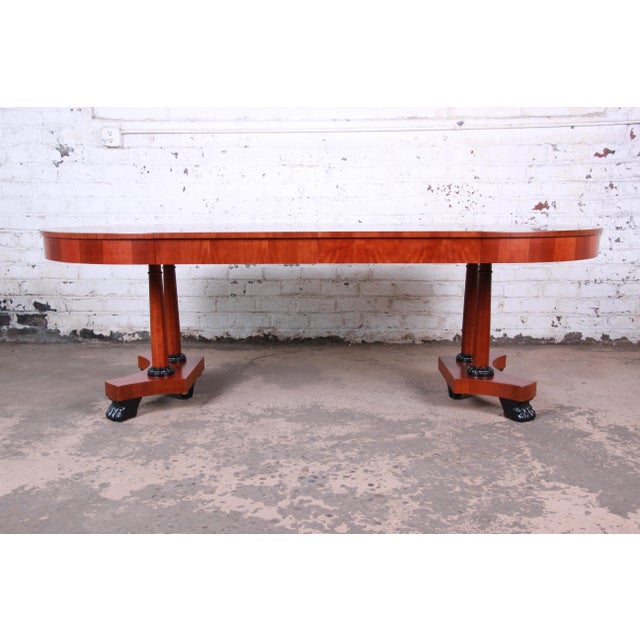 Baker Furniture Palladian Collection Neoclassical Cherry Wood Extension