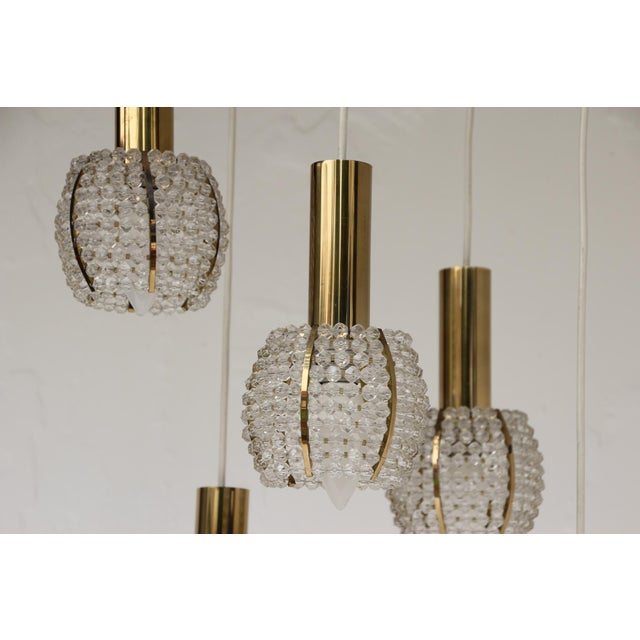 Cascade Light in Brass and Acrylic, 1960s For Sale - Image 6 of 10