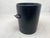 Mid-Century Modern 1980s Postmodern Asymmetrical Matte Black Ceramic Wine Chiller by Lushlife For Sale - Image 3 of 8