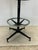 Set of 4 Mid Century Modern Black Vinyl Bar Stools For Sale - Image 12 of 12