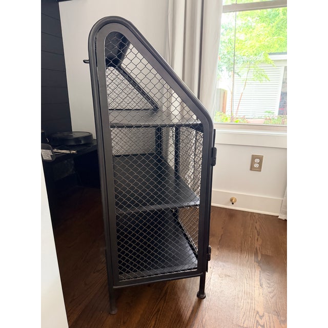 French Cast Iron Desk / Cabinet From Restoration Hardware For Sale - Image 3 of 3