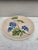 Large German Majolica Grapes Platter Circa 1920. 11.7 diameter.