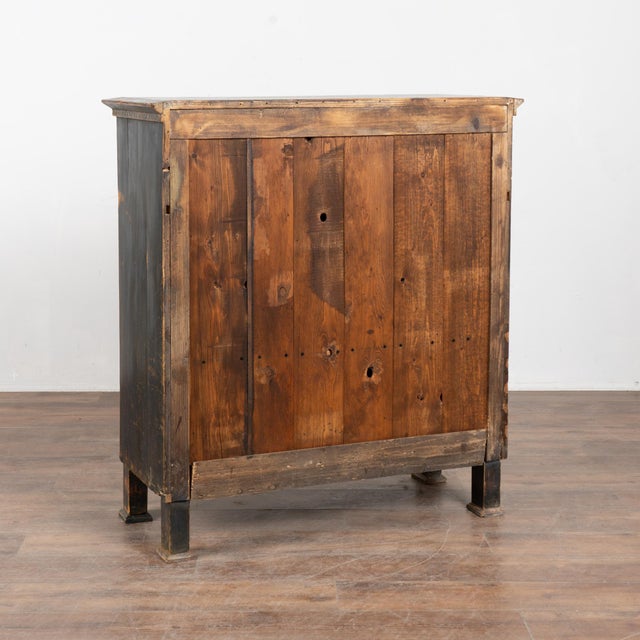 19th Century Original Hand-Painted Hungarian Pine Cabinet Sideboard For Sale - Image 16 of 16
