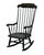 ETHAN ALLEN Hand Decorated Collection Black Hitchcock Style Boston Rocker 14-9703 - 609 Finish 41" High 24" Wide 24.5"...