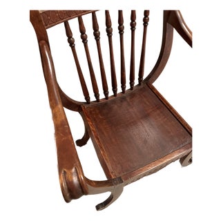 19th Century Regency Klismos-Style Mahogany Armchair For Sale