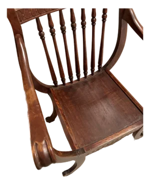 19th Century Regency Klismos-Style Mahogany Armchair