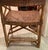Wood Vintage McGuire Leather Strapped, Rattan Campaign Chairs, 6 Available. For Sale - Image 7 of 9
