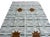 Textile Handmade Cotton Vegetable Dyed Area Rug, White, Sky Blue, Sage Green Star Dash Striped Dhurrie-5'x8' For Sale - Image 7 of 13