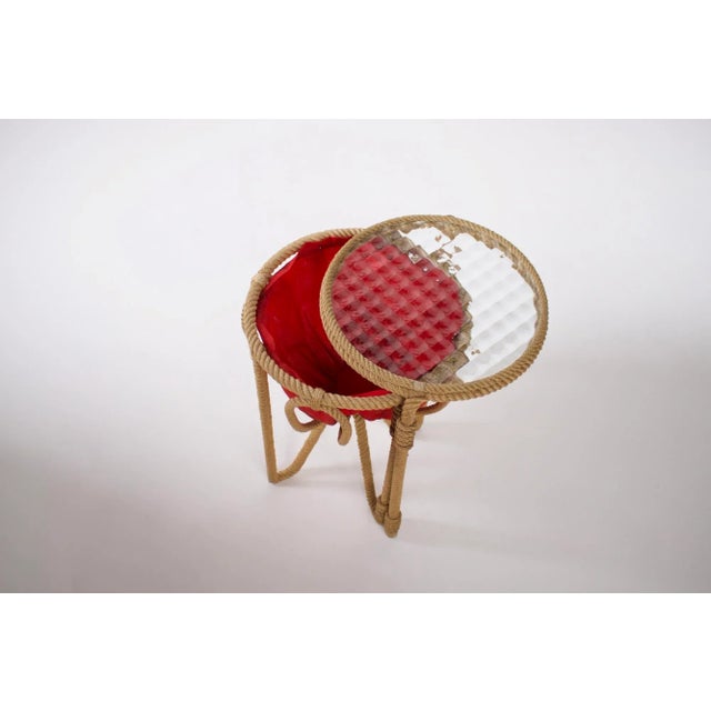 Audoux-Minet Rope Box, 1950s For Sale - Image 4 of 7