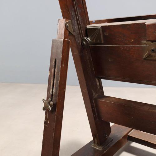 Large Painters Easel Walnut Painted Beech Italy Xx Century For Sale - Image 14 of 15
