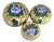 Mid-20th Century Chinese Cloisonné Peony Nesting Boxes, Set of Three For Sale
