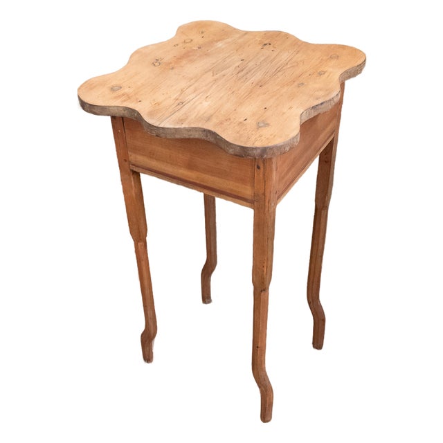 19th Century Unusual American Shaker Style Accent Table or Stand For Sale