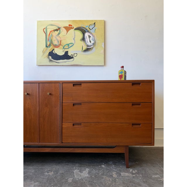 1960s American of Martinsville Walnut Dresser/Credenza For Sale - Image 13 of 16