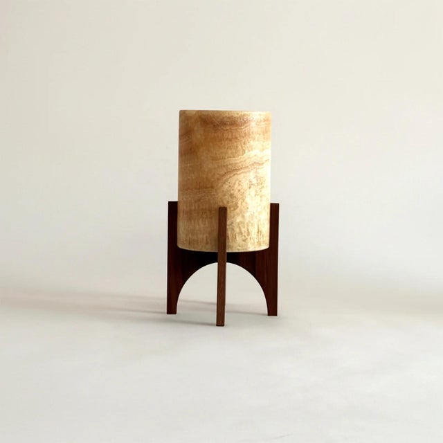 Comet No. 0213 Hand-Carved Alabaster Table Lamp by Material Lights For Sale - Image 6 of 6