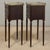 Pair Mid-Century Louis XVI Mahogany End Tables With Carrara Marble For Sale - Image 9 of 16