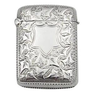 Antique Sterling Silver Vesta Match Safe by Minshull and Latimer 1899