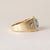 Contemporary Mid 20th Century Retro Men's 0.65 Carat Old European Cut Diamond Two Tone Gold 14k Size 8.25 For Sale - Image 3 of 7