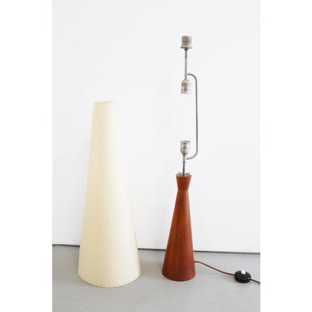 1960s Vintage Teak Diabolo Rocket Floor Lamp from Fog & Morup, 1960s For Sale - Image 5 of 9