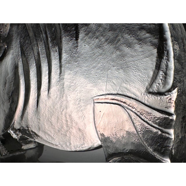 Kosta Boda Large Glass Art Hippo Animal Figurine by Bertil Vallien for Kosta Boda, 1970s For Sale - Image 4 of 11