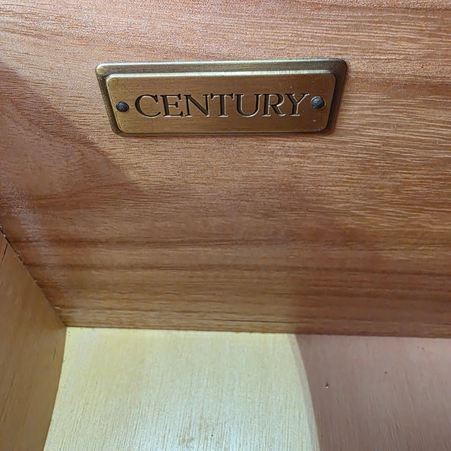Century Furniture Red & Gold Hand-Painted Serpentine Drawer Chest, Hc11-702 For Sale In New York - Image 6 of 7