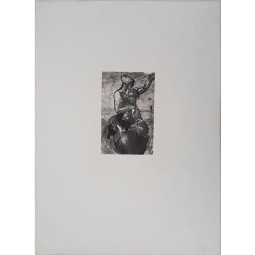 Auguste RODIN (after) Mother and Child, 1897 Engraving (gravure taken up at the point) and enhanced with watercolor On...