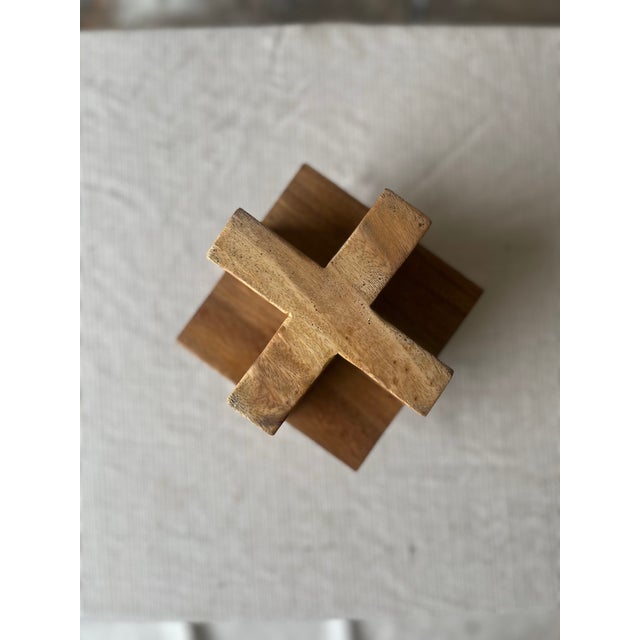Contemporary Plus Wooden Sculpture For Sale - Image 3 of 5