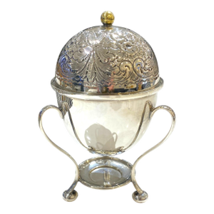 Antique Victorian Silver-Plated Egg Coddler by James Dixon & Sons of Sheffield, England