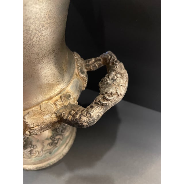 Antique Silverplate Champagne or Wine Cooler For Sale - Image 6 of 10