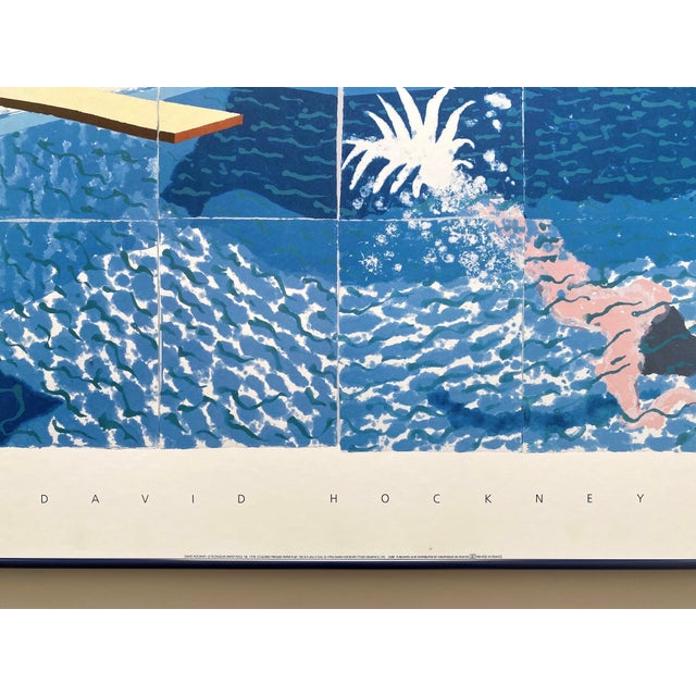 David Hockney Vintage 1994 Lithograph Print Framed Large Pop Art Poster " Le Plongeur ( Paper Pool 18 ) " 1978 For Sale - Image 10 of 18