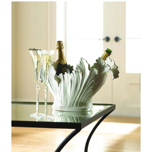 Transitional Chelsea House Acanthus Leaf Bowl For Sale - Image 3 of 4