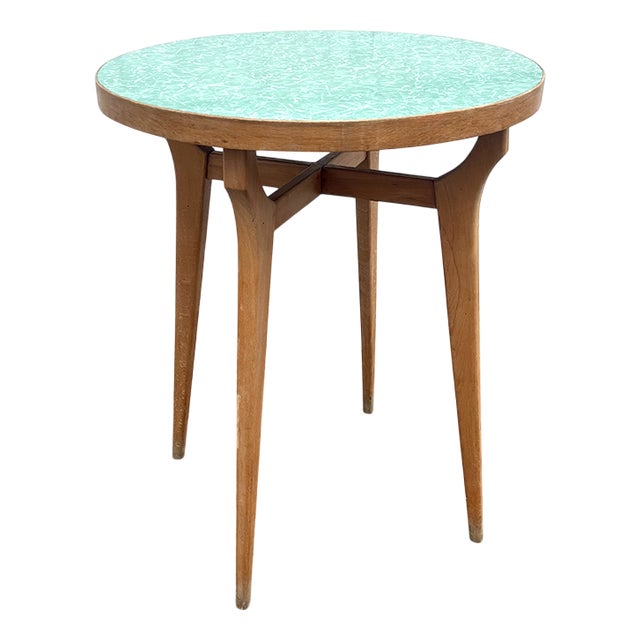 Occasional Table in Maple and Light Green Formica, Italy, 1960s For Sale