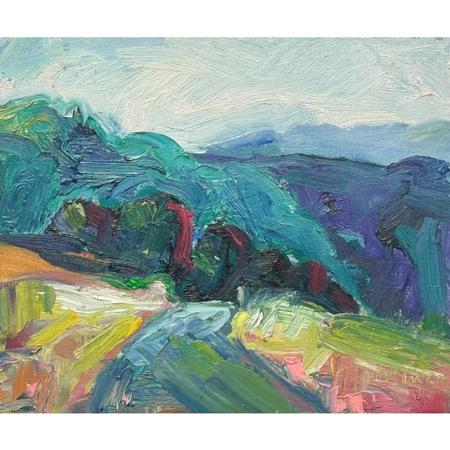 Original Oil Landscape Mountain Plein Air Painting by James Hartman For Sale