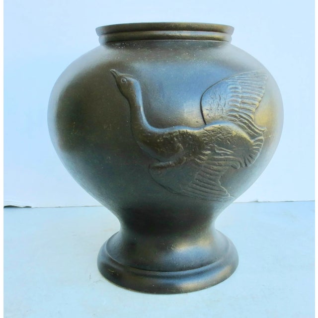 Antique Japanese Bronze Vase Meiji For Sale - Image 10 of 10